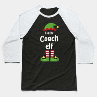 I'm The Coach Elf Family Matching Christmas Pajama Gifts Baseball T-Shirt